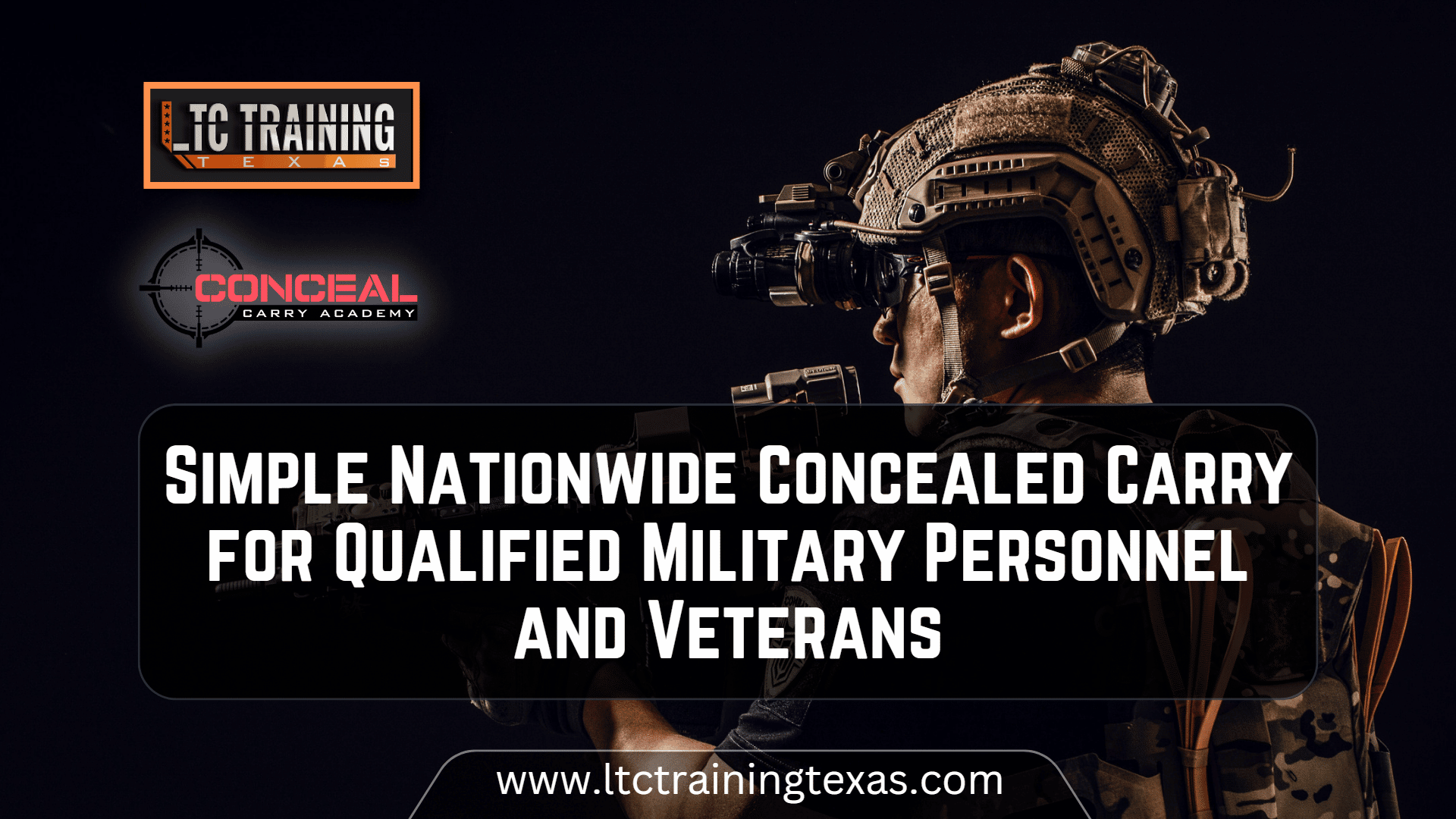 You are currently viewing Simple Nationwide Concealed Carry for Qualified Military Personnel and Veterans