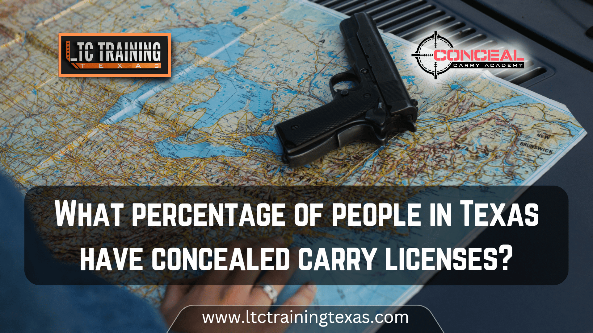 What percentage of people in Texas have concealed carry licenses?