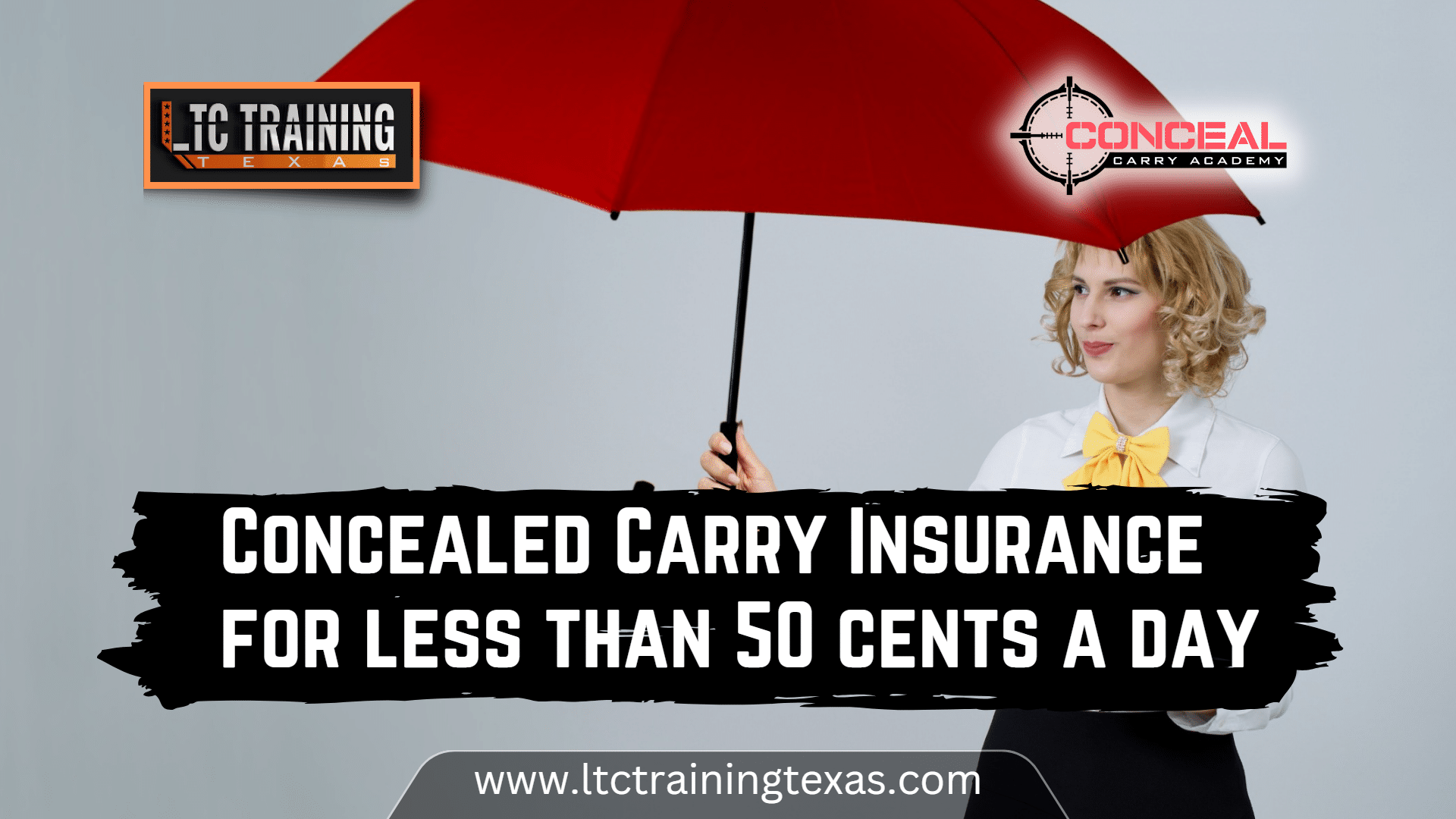 Concealed Carry Insurance for less than 50 Cents A Day